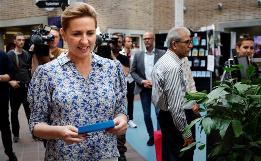 Premier Danii Mette Frederiksen, fotografia z 1 czerwca