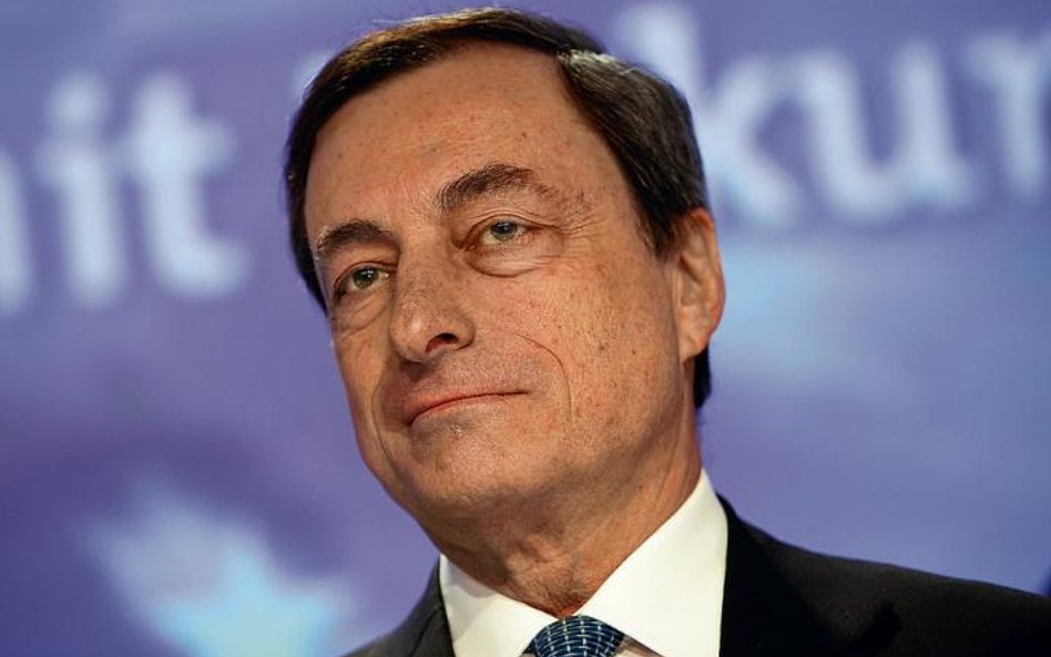 Prezes Europejskiego Banku Centralnego Mario Draghi fot. Bloomberg