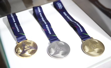 Medale przygotowane na Igrzyska Europejskie Kraków-Małopolska 2023