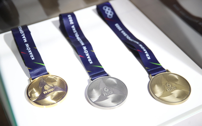 Medale przygotowane na Igrzyska Europejskie Kraków-Małopolska 2023