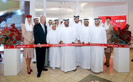Pierwszy salon w Dubaju otwierał sam prezes linii lotniczej