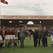 Uroczystości obchodów 30-lecia TS Wisła w 1936 r. Mecz z Chelsea Londyn. Na dekoracjach widoczny rok