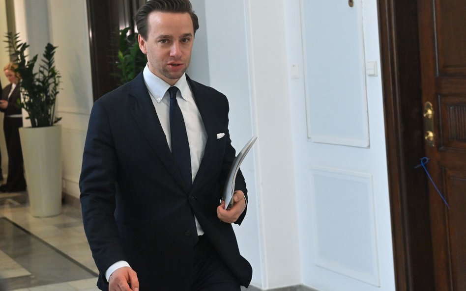 Wicemarszałek Sejmu Krzysztof Bosak w Sejmie w Warszawie