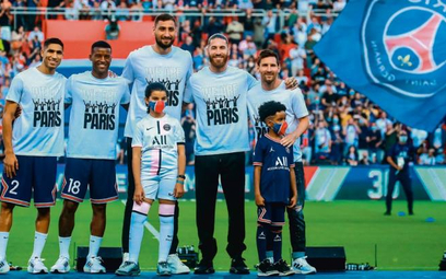 Nowe gwiazdy PSG (od lewej): Achraf Hakimi, Georginio Wijnaldum, Gianluigi Donnarumma,  Sergio Ramos