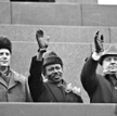 Mengistu Hajle Mariam na kremlowskiej trybunie, 1985 r.