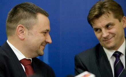 Mariusz Swora (z lewej) i Marek Woszczyk wspólnie kierowali Urzędem Regulacji Energetyki