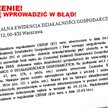 Uwaga na komercyjne wezwania do rejestrowania działalności gospodarczej