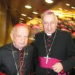 Zdjęcie z jednego z blogów. Blogerzy kard. Stanisław Dziwisz i abp Stanisław Gądecki w auli podczas 