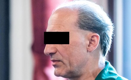 Wojciech O. w sali Sądu Okręgowego w Bydgoszczy