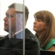 Aktywistka Justyna Wydrzyńska na sali Sądu Okręgowego w Warszawie