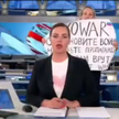 Protest antywojenny dziennikarki na antenie rosyjskiej telewizji