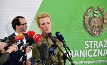 Ppor. Anna Michalska, rzeczniczka Straży Granicznej