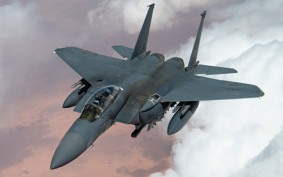 Wielozadaniowy samolot bojowy Boeing F-15E Strike Eagle Sił Powietrznych Stanów Zjednoczonych. Fot./