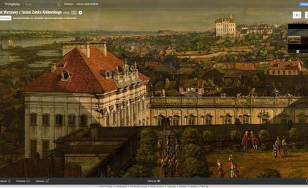 Widok Warszawy z tarasu Zamku Królewskiego Bernardo Belotto zw. Canaletto, 1773, MNW