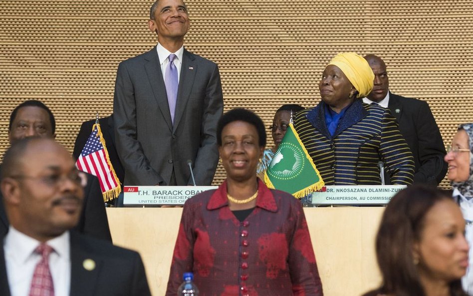 Prezydent USA Barack Obama podczas przemowy o kwestiach bezpieczeństwa i gospodarczych stosunkach am