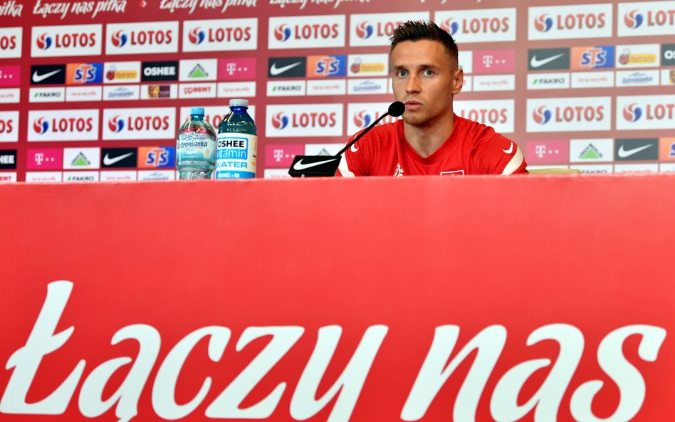 Pomocnik piłkarskiej reprezentacji Polski Przemysław Frankowski