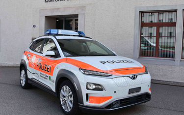 Elektryczny Hyundai w służbie szwajcarskiej policji