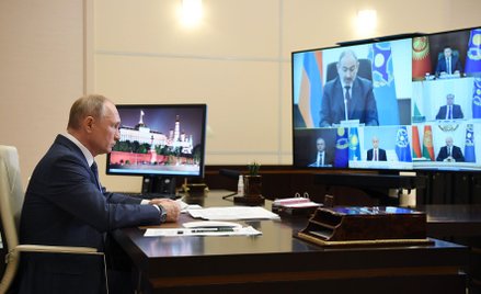 Telekonferencja Władimira Putina z przywódcami państw ODKB