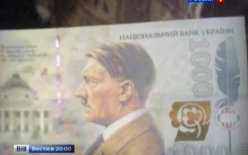 Rosyjska propaganda: Hitler na ukraińskich banknotach