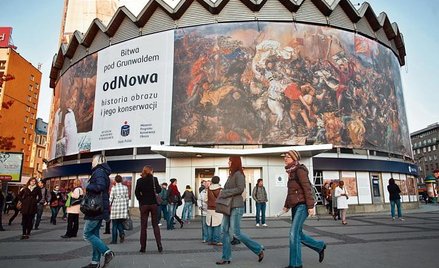 Baner z kopią dzieła Jana Matejki zapowiada nowy etap renowacji naszego największego malarskiego dzi