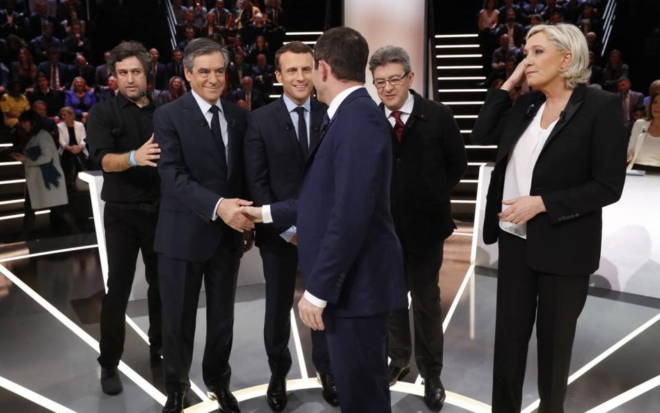 Debata telewizyjna wypadła korzystnie dla Macrona