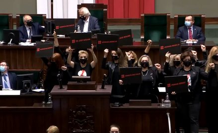 "Strajk kobiet" w Sejmie