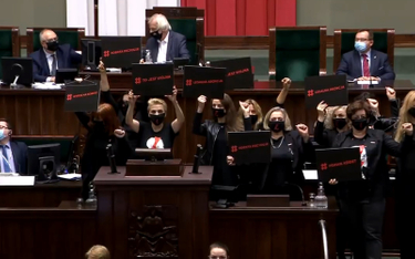 "Strajk kobiet" w Sejmie