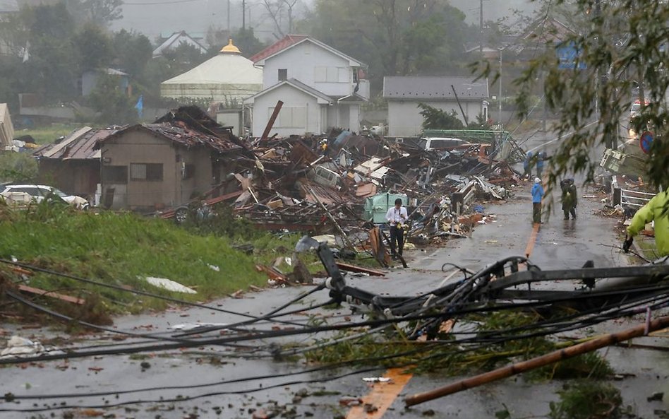 Zniszczenia w mieście Ichihara