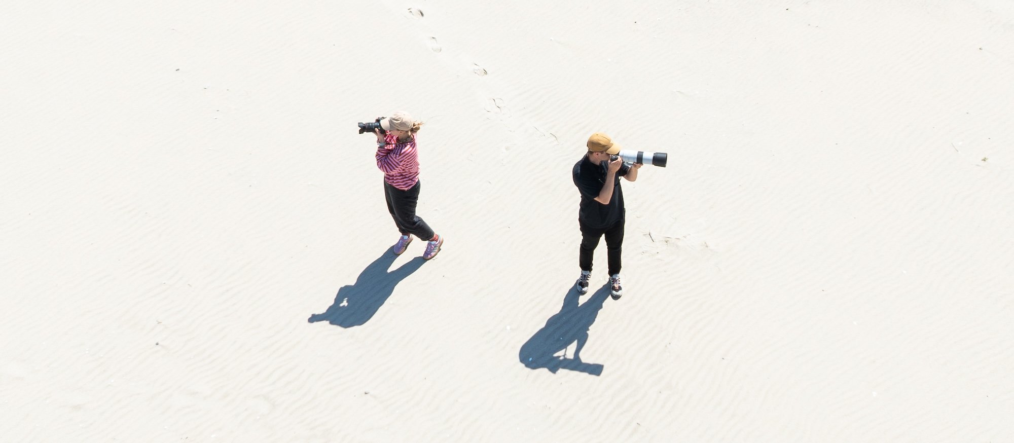 They are photographing the Hel Peninsula. 'Some people fly to Greenland for views like this.'