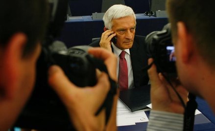 Jerzy Buzek w gmachu Parlamentu Europejskiego
