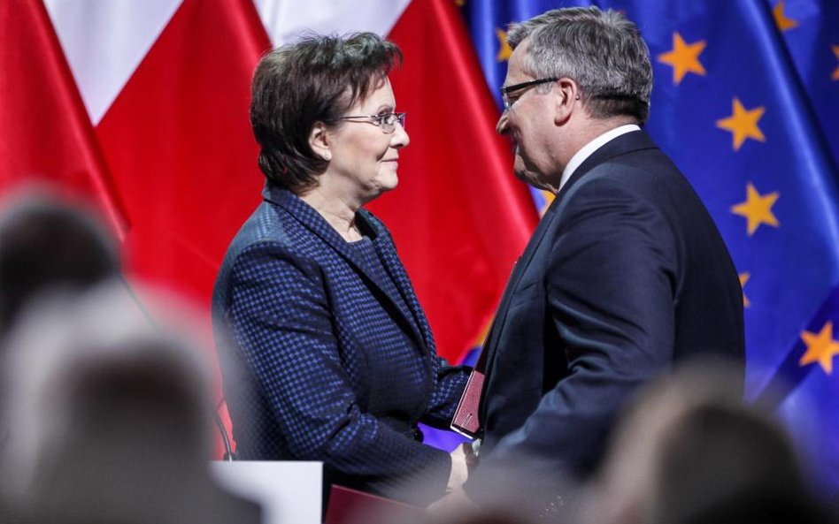 Ewa Kopacz i Bronisław Komorowski.