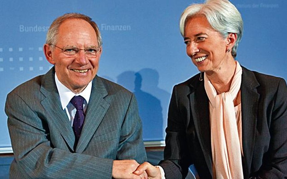 Wolfgang Schäuble, niemiecki minister finansów spotkał się wczoraj z Christine Lagarde, szefową fran