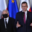 Premier Mateusz Morawiecki oraz prezes PiS Jarosław Kaczyński