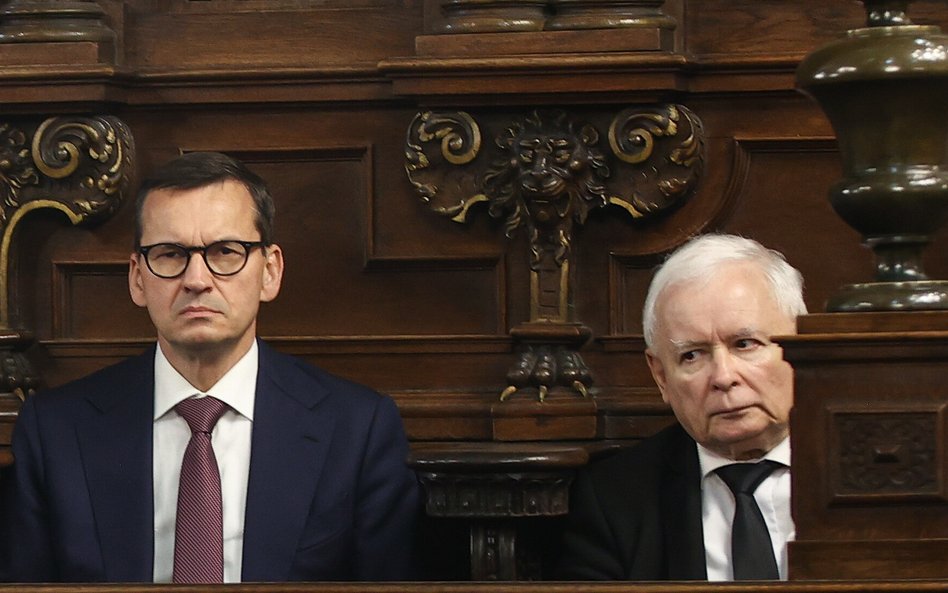 Mateusz Morawiecki i Jarosław Kaczyński