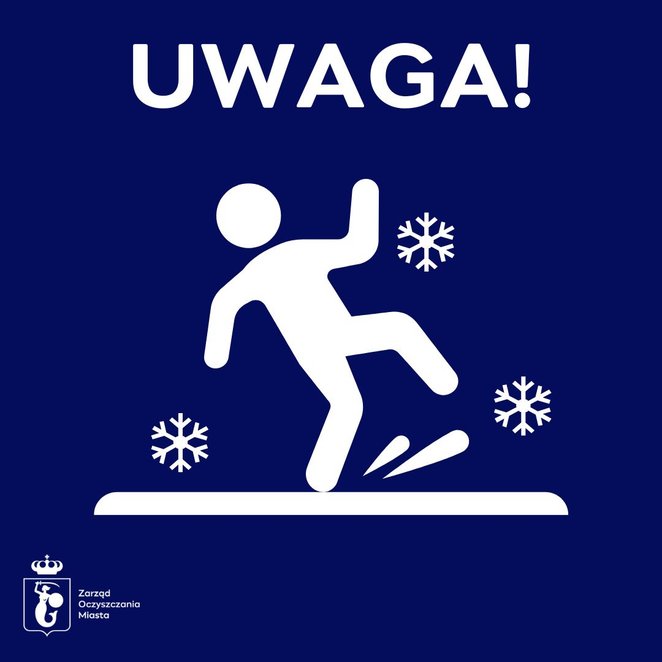 Władze miasta ostrzegają przed niebezpieczeństwem gołoledzi