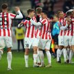 Piłkarze Cracovii cieszą się z gola