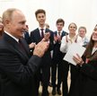 Władimir Putin w czasie spotkania z uczniami w Kaliningradzie