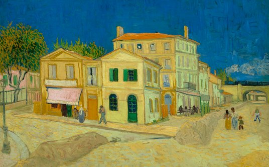 Obraz Vincenta Van Gogha „Dom Vincenta w Arles”.