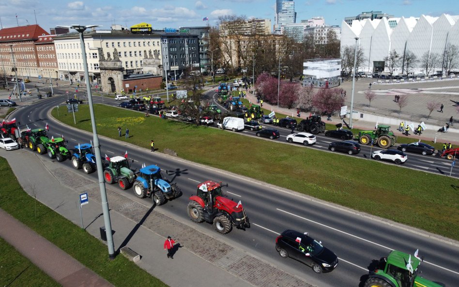 Protest rolników w Szczecinie