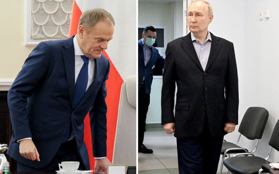 Donald Tusk i Władimir Putin