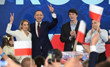 Karol Nawrocki wraz z małżonką