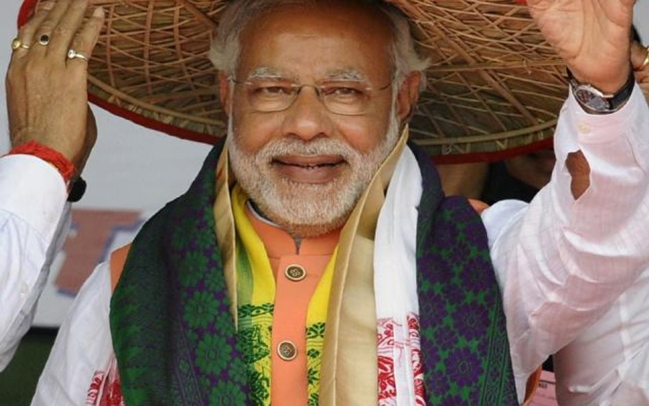 Narendra Modi w stanie Assam. Niestrudzony kandydat Janaty w ciągu 8 miesięcy odbył aż 440 spotkań z