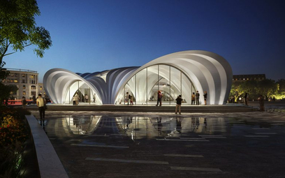 Stacje metra to projekt znanego brytyjskiego biura architektonicznego Zaha Hadid Architects.