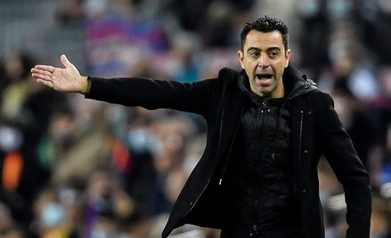 Xavi w czasie meczu z Espanyolem