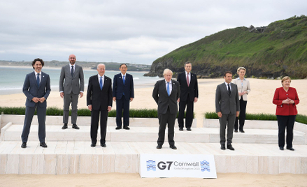 Światowi przywódcy na szczycie G7 w Kornwalii