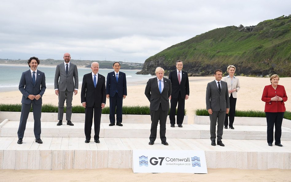 Światowi przywódcy na szczycie G7 w Kornwalii