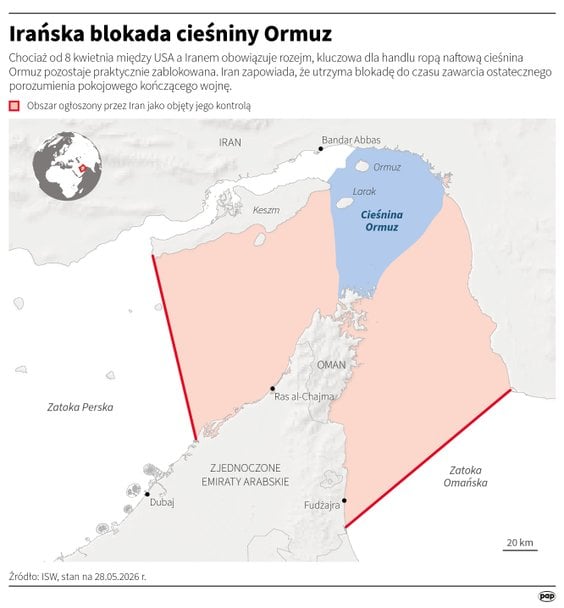Irańska blokada cieśniny Ormuz