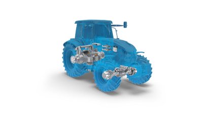 ZF zaprezentował zintegrowany elektryczny system o nazwie eTerradrive zaprojektowany napęd do trakto