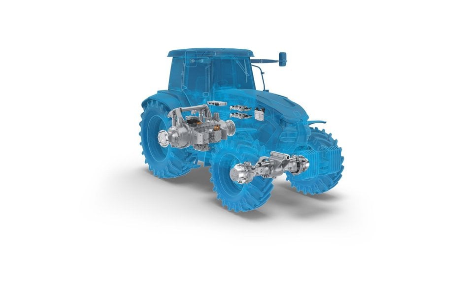 ZF zaprezentował zintegrowany elektryczny system o nazwie eTerradrive zaprojektowany napęd do trakto