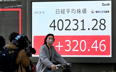 Nikkei 225 po raz pierwszy pokonał poprzeczkę na poziomie 40 tys. pkt